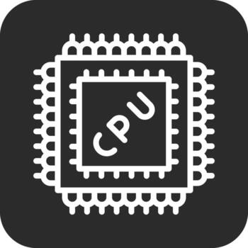 microprocesador vector icono