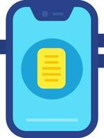 Document Line Filled Icon vector