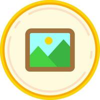 Image Line Filled Icon vector