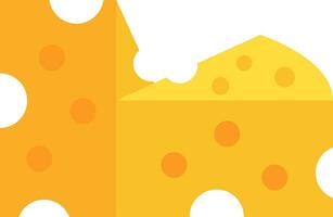 queso línea lleno icono vector