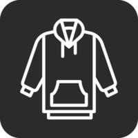 icono de vector de sudadera con capucha