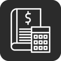 icono de vector de libro de contabilidad