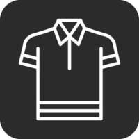 icono de vector de camisa de polo