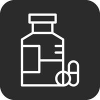 Pills Bottle Vector Icon