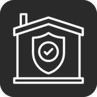 hogar seguridad vector icono