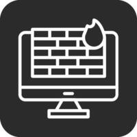 Computer Firewall Vector Icon