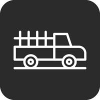 icono de vector de camioneta