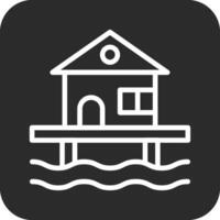 Beach House Vector Icon