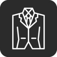 Wedding Men Suit Vector Icon