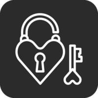 Wedding Padlock Vector Icon