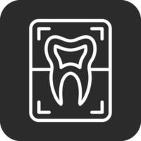 Tooth Xray Vector Icon