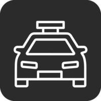 icono de vector de coche de policía