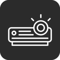 icono de vector de proyector