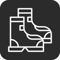 electricista botas vector icono