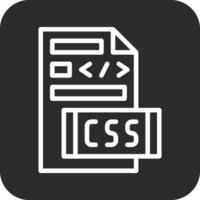 icono de vector de archivo css