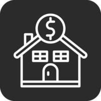 casa precio vector icono