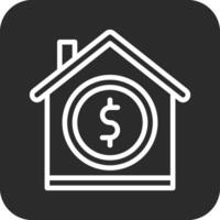 casa dinero vector icono