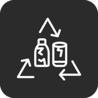 Glass Recycle Vector Icon