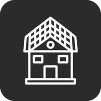 Solar House Vector Icon