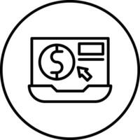 pago por clic icono de vector