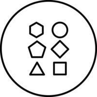 Geometric Shapes Vector Icon