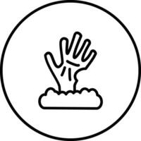 Scary Hand Vector Icon