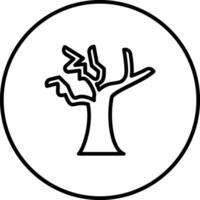 Dry Tree Vector Icon