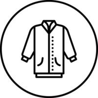 icono de vector de chaqueta