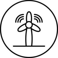 icono de vector de energía eólica