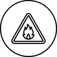 Flammable Vector Icon