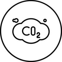 icono de vector de co2