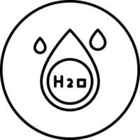 H2O Vector Icon