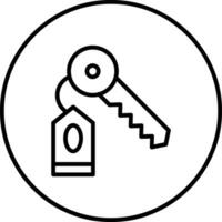 Room Key Vector Icon