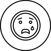 tristeza vector icono