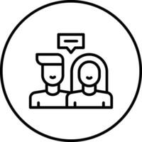 Couple Counseling Vector Icon