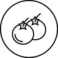 icono de vector de tomate