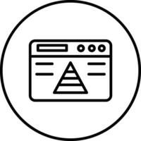 Website Pyramid Vector Icon