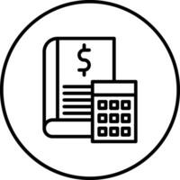 icono de vector de libro de contabilidad