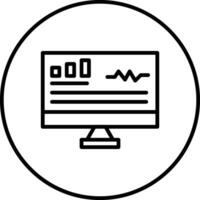 Monitoring Vector Icon