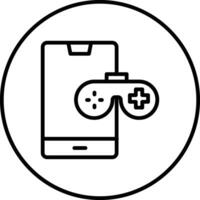 teléfono inteligente juego vector icono