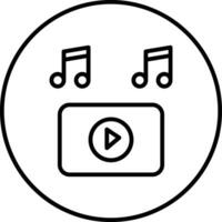 icono de vector de reproductor de música