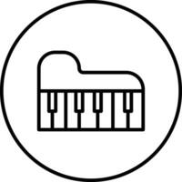 icono de vector de piano