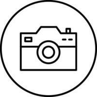 icono de vector de cámara de fotos