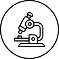 icono de vector de microscopio