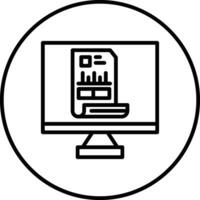 Online Invoice Vector Icon