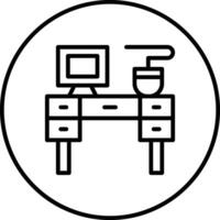 Desk Chair Vector Icon