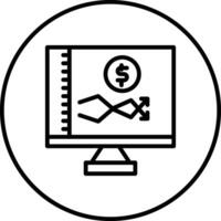 Online Stock Market Vector Icon