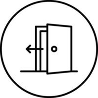 Exit Door Vector Icon