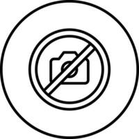 No Camera Vector Icon