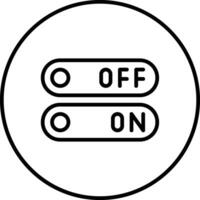 On Off Switch Vector Icon